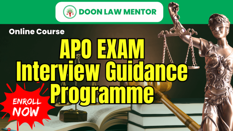 APO Exam Interview Guidance Programme