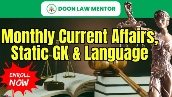 Monthly Current Affairs, Static GK & Language Course