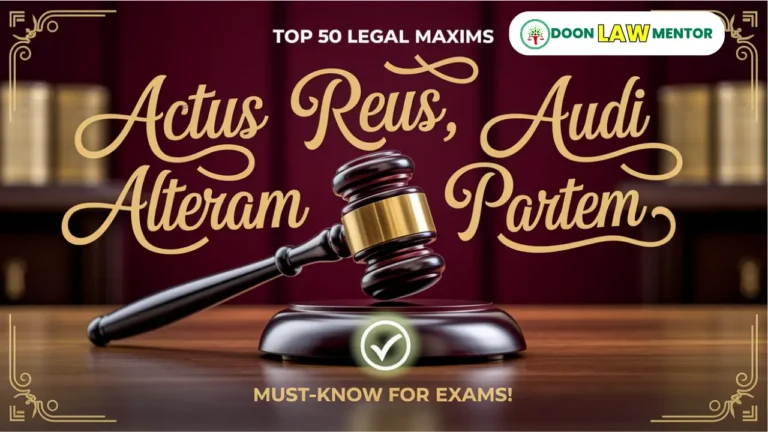 legal maxims for judiciary exams